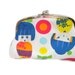 Unusual coin purse Japanese geisha design frame wallet - white and lilac two compartments