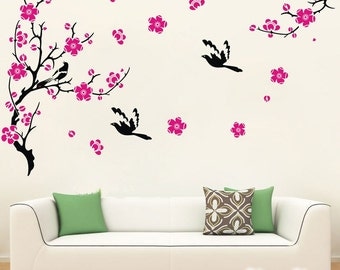 Vinyl Wall Decals wall stickers tree decal flower decal Kids decal ...