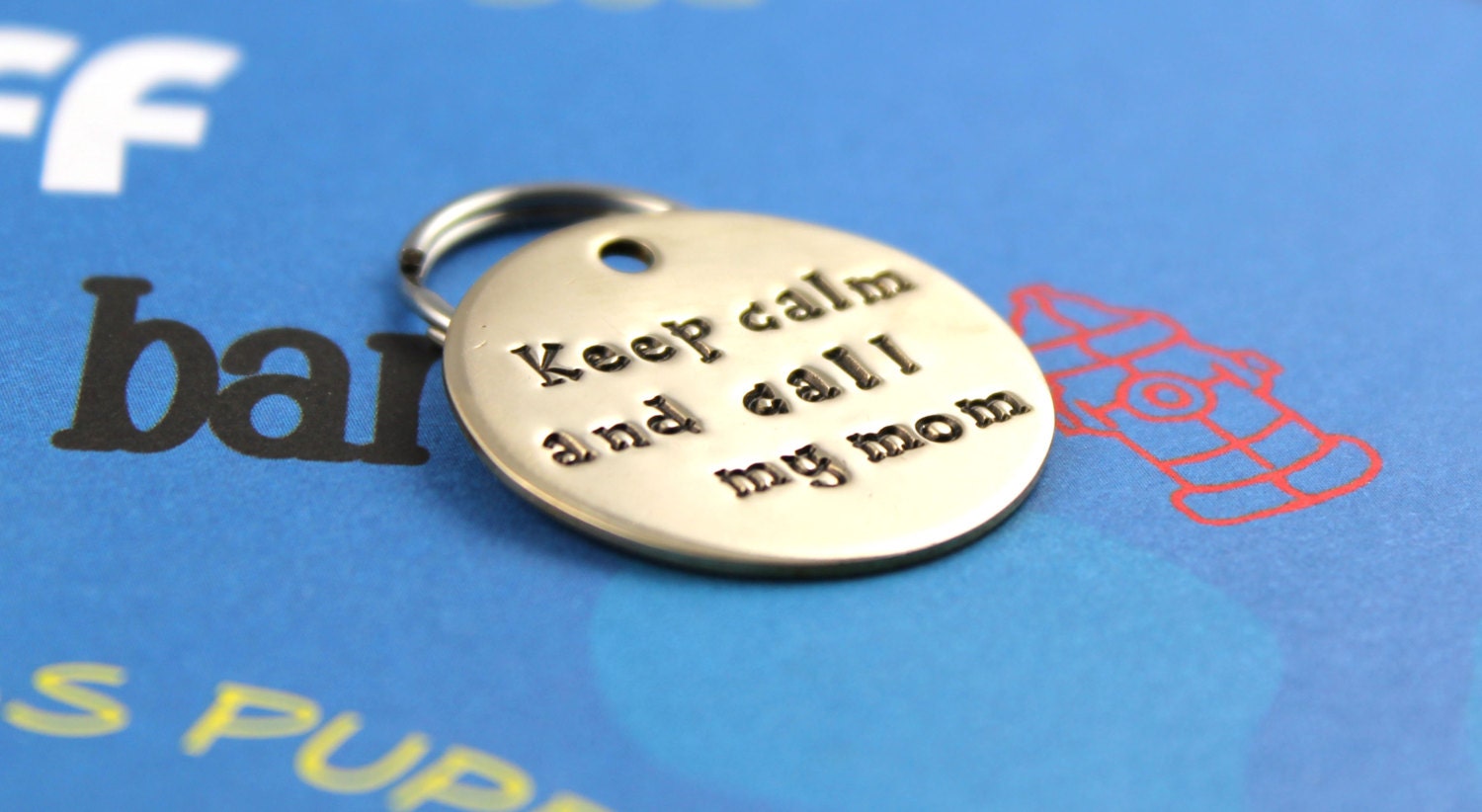 Custom Dog ID Tag Personalized Metal Dog Name Tag Keep