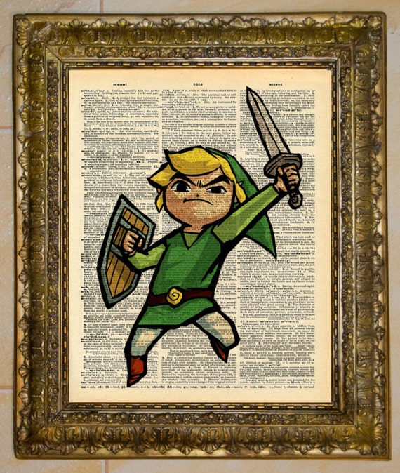 Legend of Zelda Link Dictionary Art