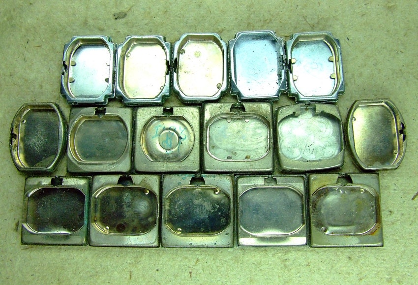 Vintage Watch Back Lids set of 16 c193 Haute Juice