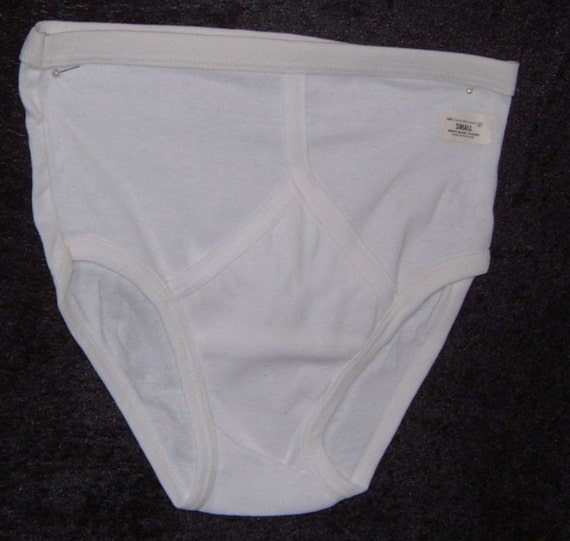 vintage 60's boys white cotton Y front under pants