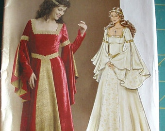 UNCUT Pattern Butterick BP206 Historical Period Costume queen/ Lady in ...