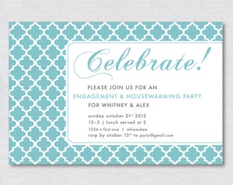 4"x6" Classic Party Invitation - Digital File