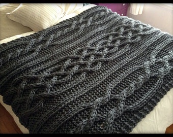 Olivia Cable Knit Blanket- Made To Order