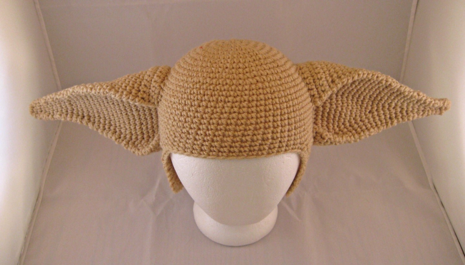 PATTERN: Elf Ears Crochet Hat Adult