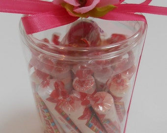 Clear Plastic Candy Containers / Clear Tubes / Candy Tubes - 6 tubes