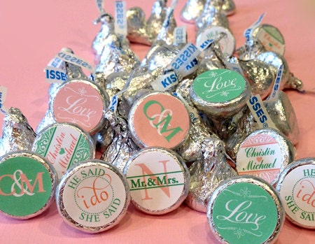 Wedding Hershey Kiss Labels PRINTABLE by LisaMariesaDesign ...