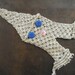 Vintage handmade small Macrame wall decor Dwarf Gnome USSR era, Latvia in 1970