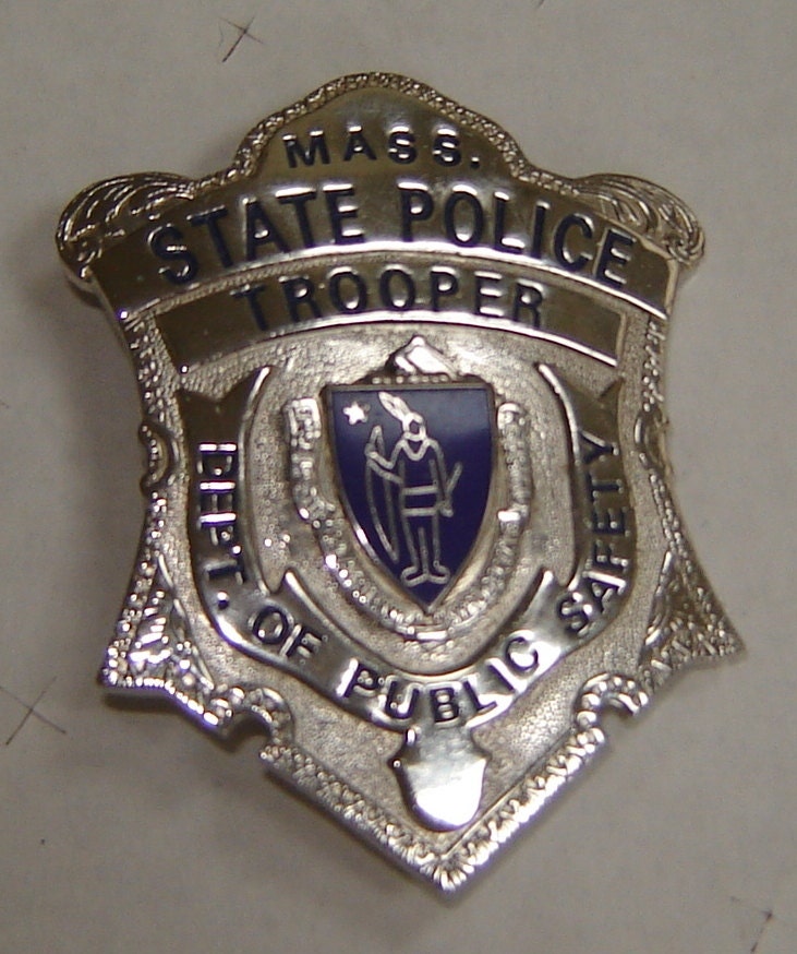 Vintage Massachusetts State Police Badge