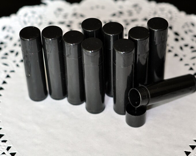 50 pcs 5g Black Cosmetic Lip Balm Tubes Lipstick Empty Container Tubes