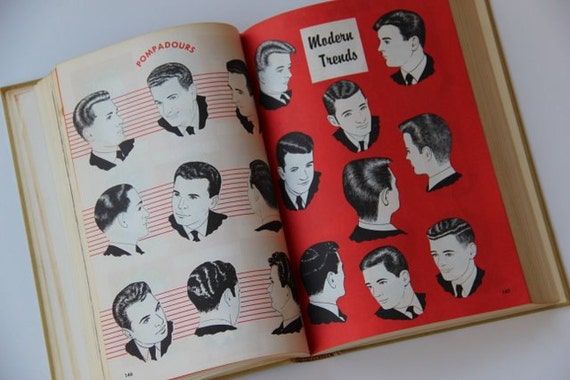 Vintage Barber Book / Barbering / Mens Style / 60s Fashion / Medical ...