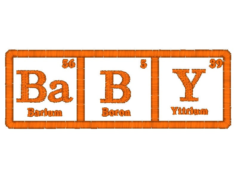 Baby Periodic Table of Elements Machine Embroidery Design ...