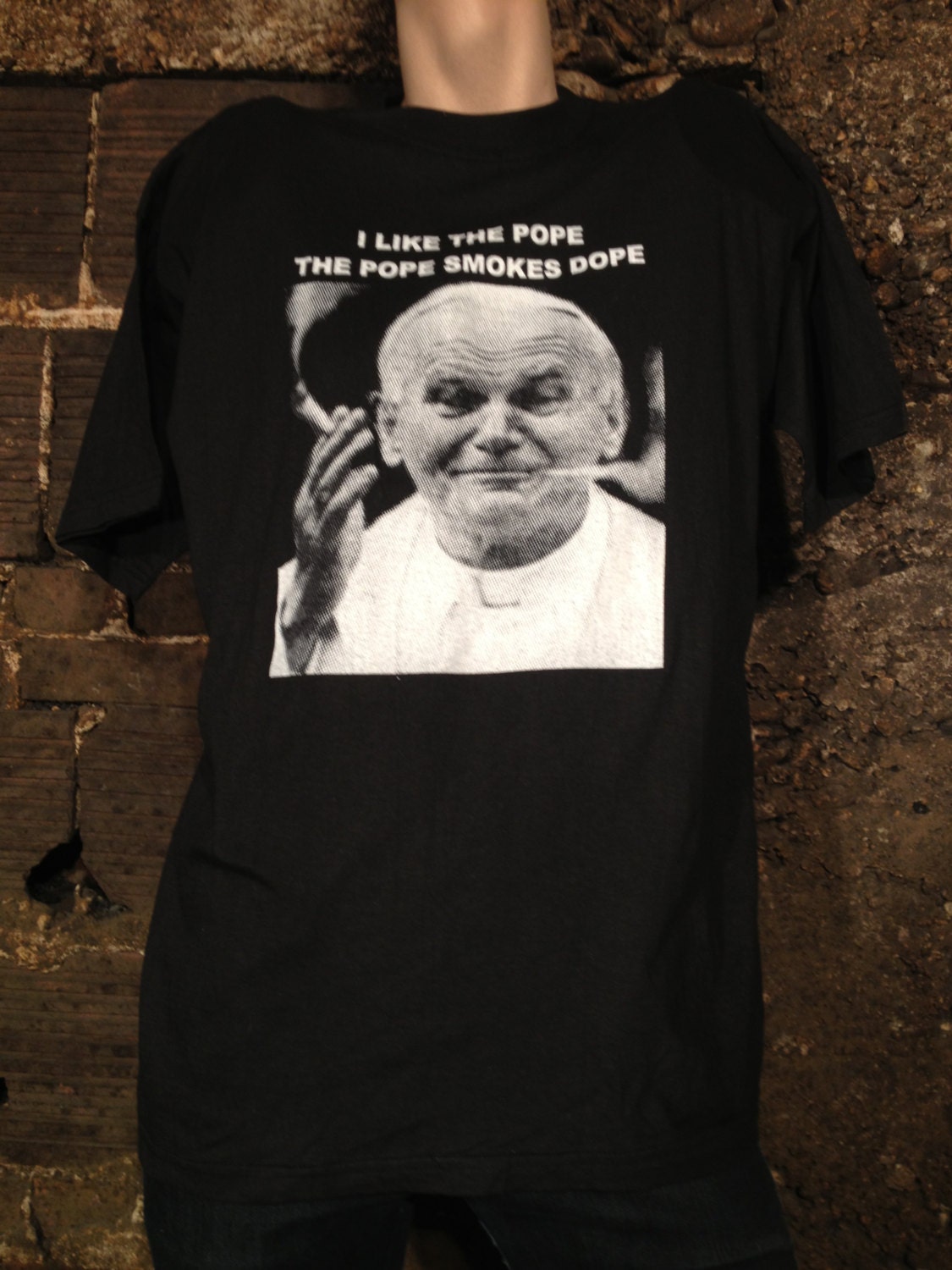 pope smokes dope t shirt