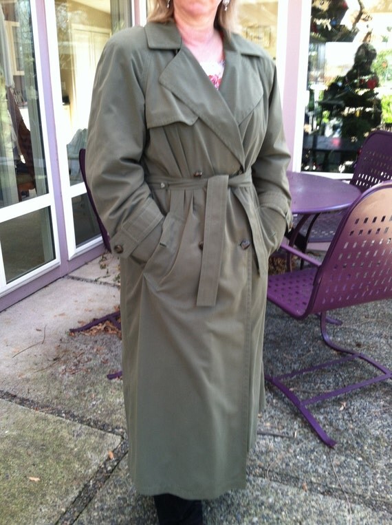 London Fog Allweather Hooded Trench Coat In Natural Lyst London Fog Women S Long Trench Coat
