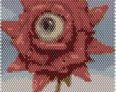 Rosey Eye Brick Stitch Bracelet Pattern