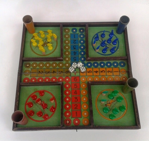 French Horse Racing Board Game Vintage Boxed Board Game