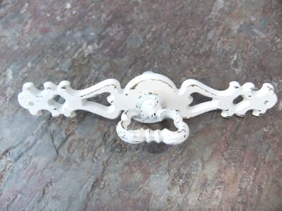 shabby chic hardware white painted brass handle shabby chic hardware white painted brass handle