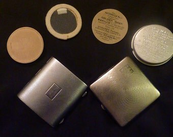 Vintage Rowenta & Dubarry compact powder compact pocket mirror compact mirror