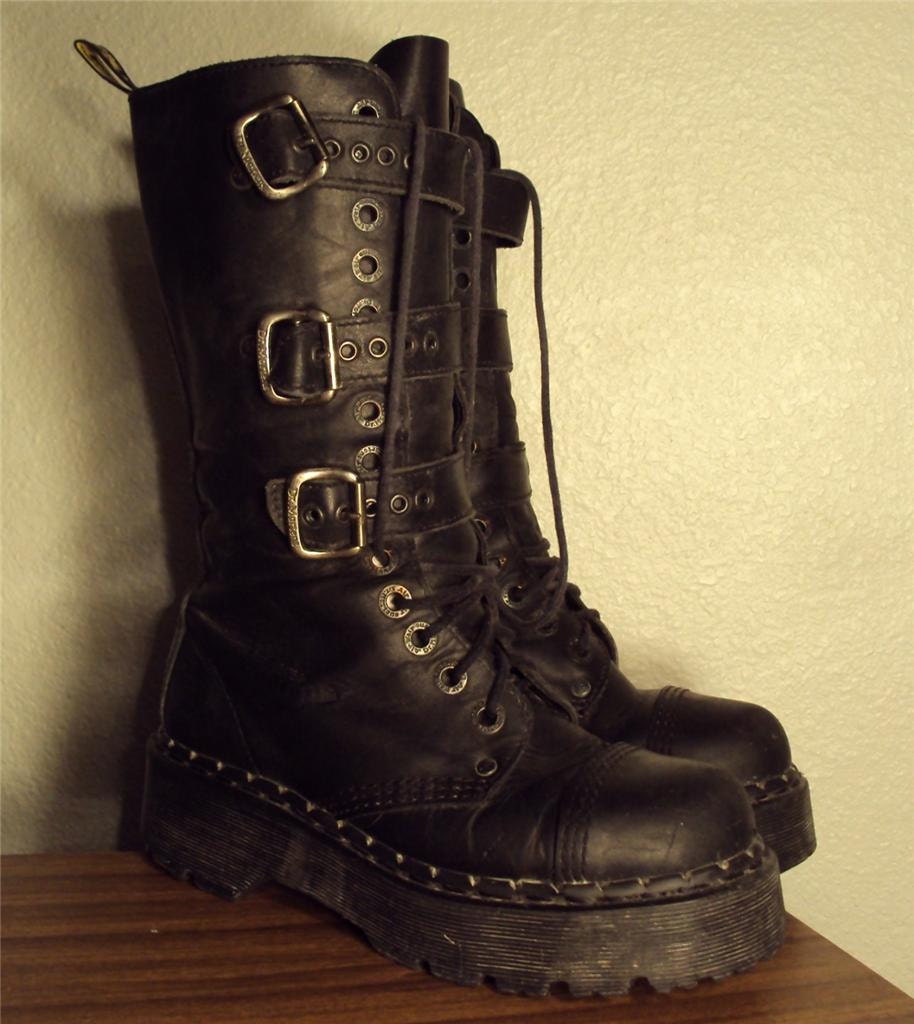 Made in England Doc Martens steampunk combat boots size 6