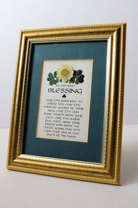 Framed Old Irish Blessing By Retrovintagechica On Etsy