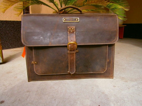 17 inch leather briefcase