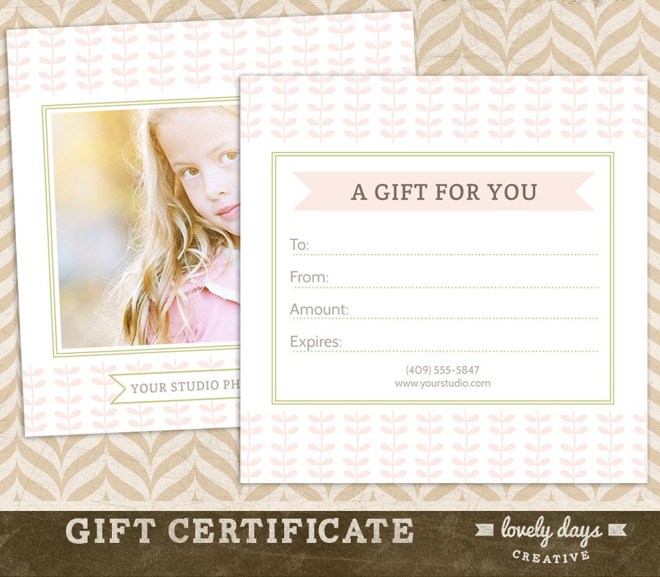 How To Make A Photography Gift Certificate SmartDraw