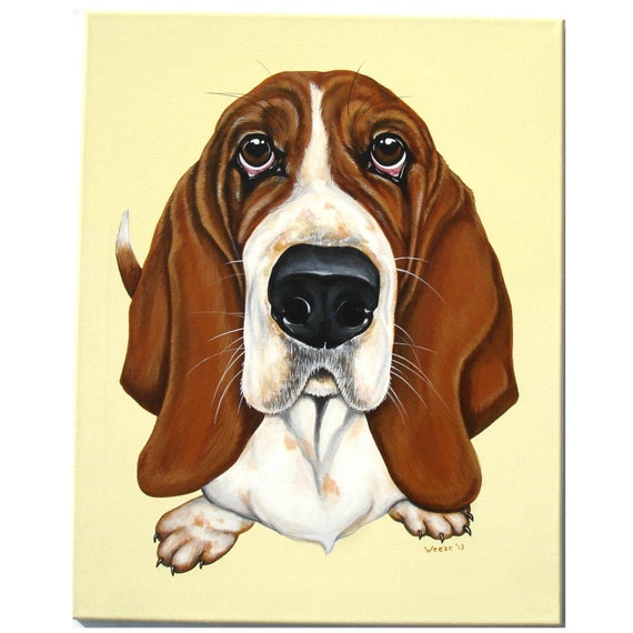 Basset Hound Basset Hound Art Bassett Hounds by ArtbyWeeze