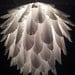 Paper feather hanging light shade by MelsCreativeDesigns on Etsy