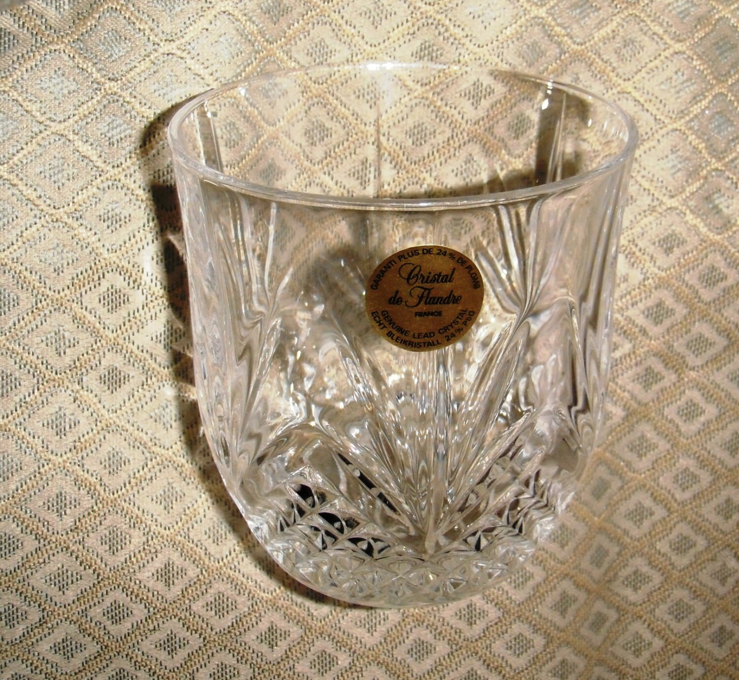 Cristal de Flandre France 24 Lead Crystal Highball Tumblers