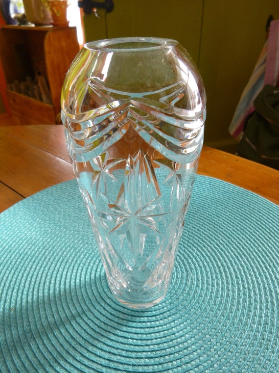 Royal Doulton Cut Glass Vase
