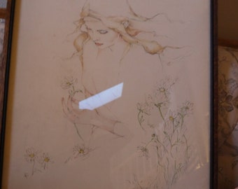Susan Obrant Truly Exquisite Watercolor "He Loves Me"