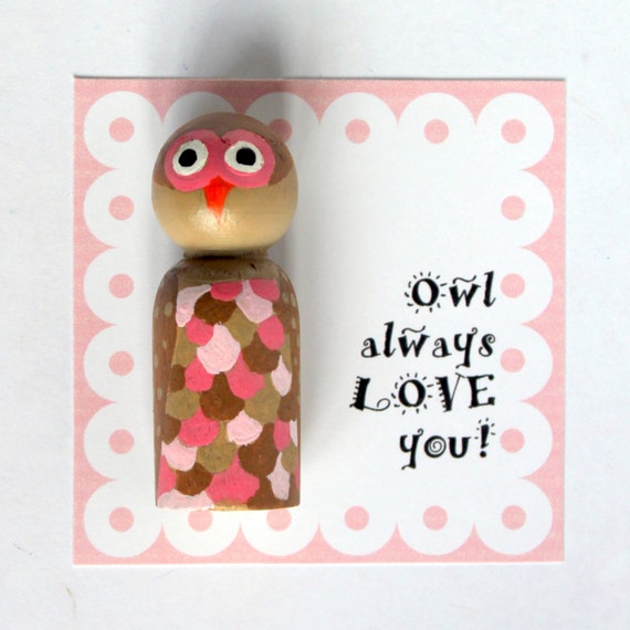 owl peg doll