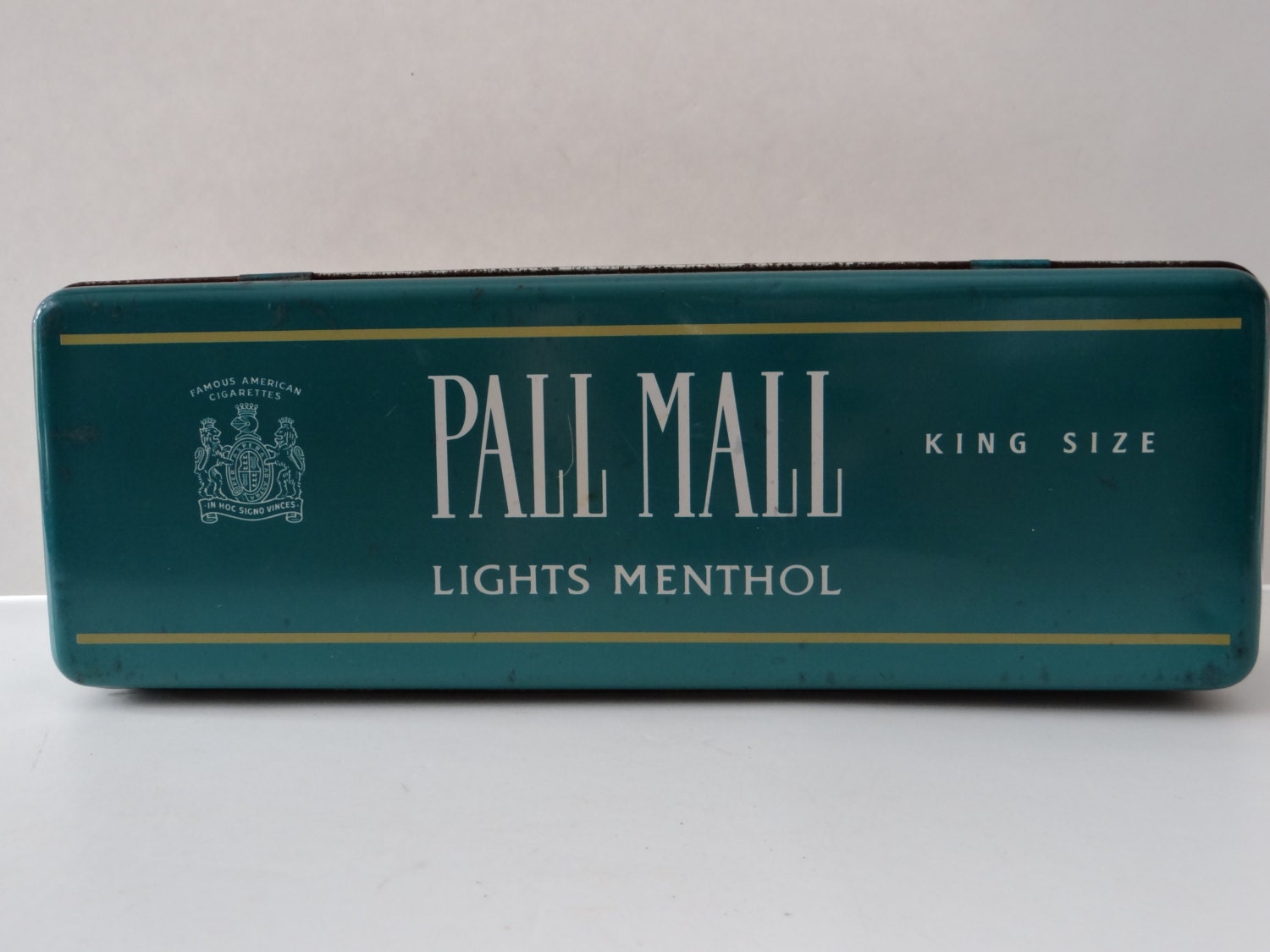 Rare Find Tin Pall Mall Carton Tin Box by MyYourTreasure on Etsy