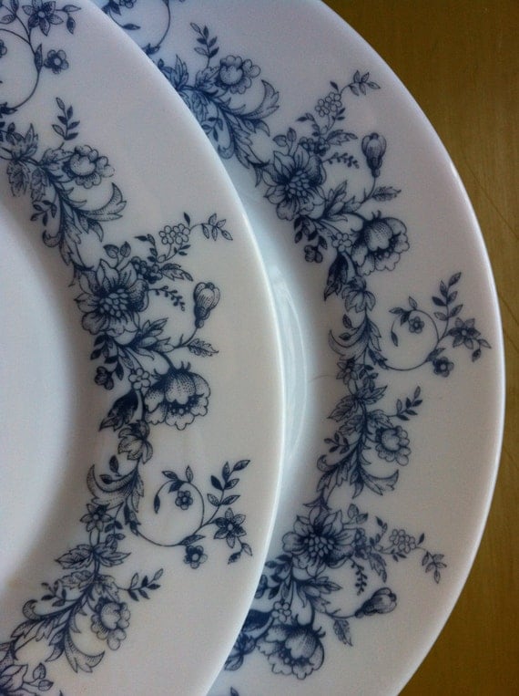 Arcopal France eight 8 salad plates Glenwood pattern 7