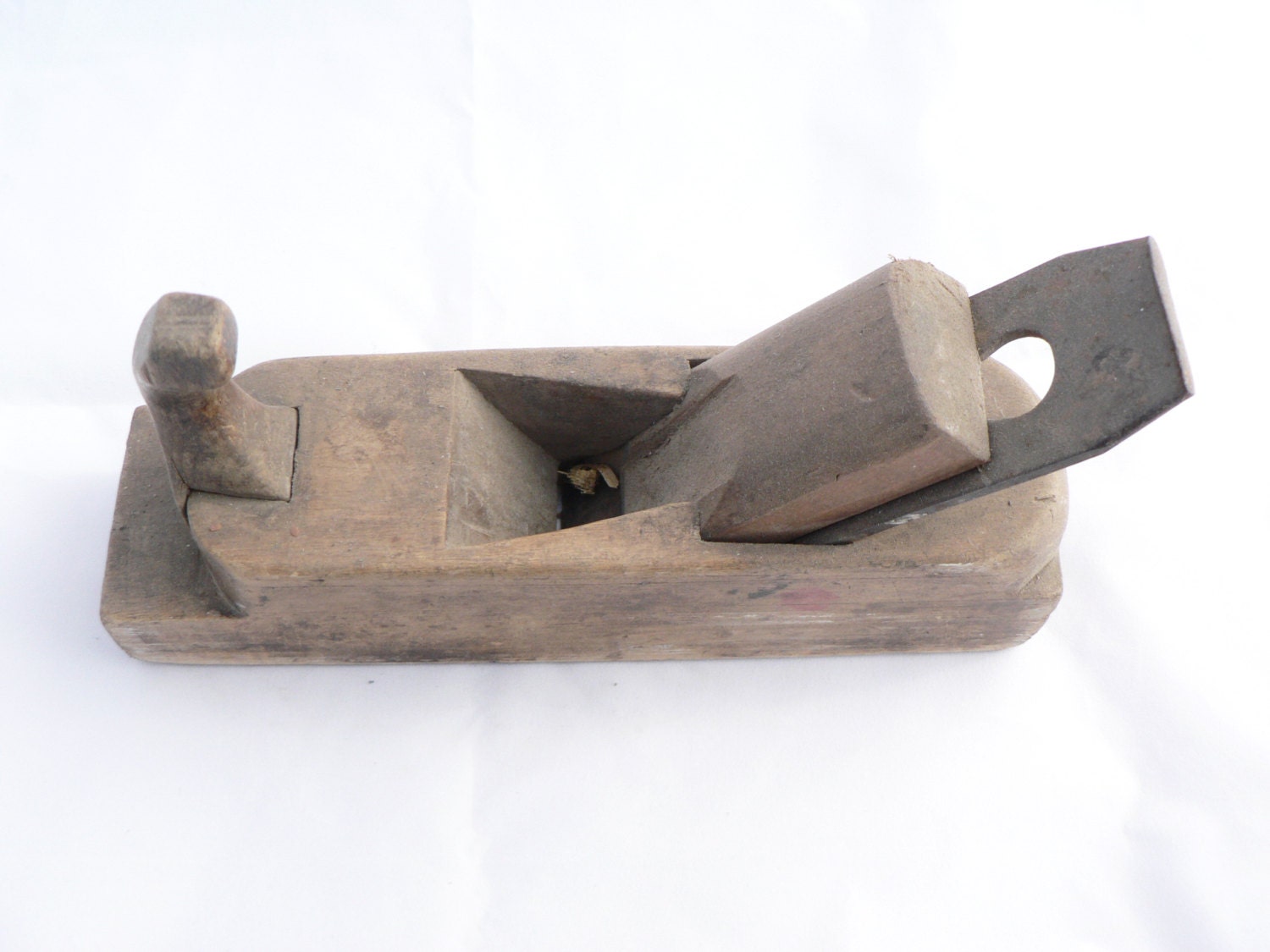 Vintage wooden hand planer sander antique tool for wood