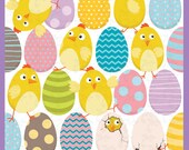 Easter Clip Art,easter chick ,easter day colorful Easter eggs Ideal for Scrapbook, Cards, Invitations,Party,Paper Craft Ed017 Il_170x135