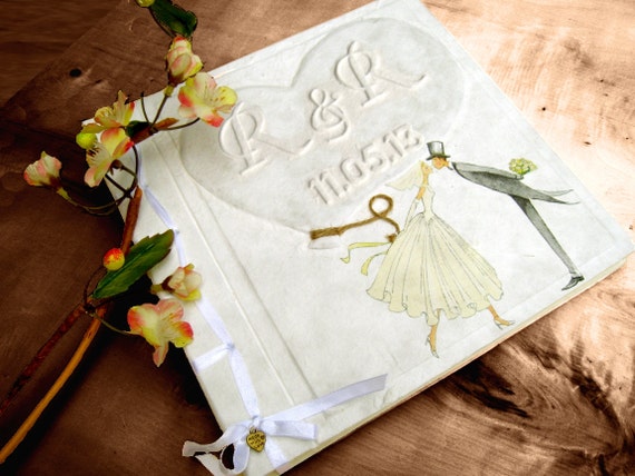 Wedding Guest book Wedding couple Bride Groom Photo Album Scrapbook Guestbook Cottage Chic Wedding Anniversary Birthday Gift Idea Il_570xn