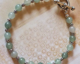 Beautiful Green Aventurine Bracelet, gemstone bracelet, semi precious ...