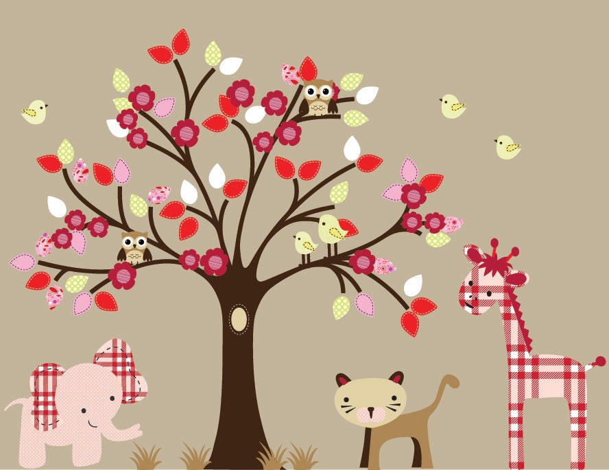 Pattern Jungle Tree Decal Ecofriendly 700 by WallArtPlanet on Etsy Pattern Jungle Tree Decal Ecofriendly 700 by WallArtPlanet on Etsy