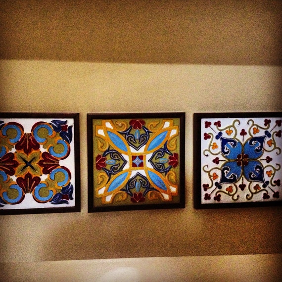 Items similar to Decorative Wall Tiles on Etsy