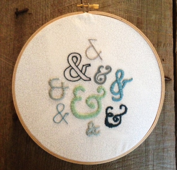 Items similar to Embroidery Wall Art &'s on Etsy