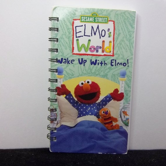 Recycled Notebook From Elmo's World VHS Box by AWRecycledJournals