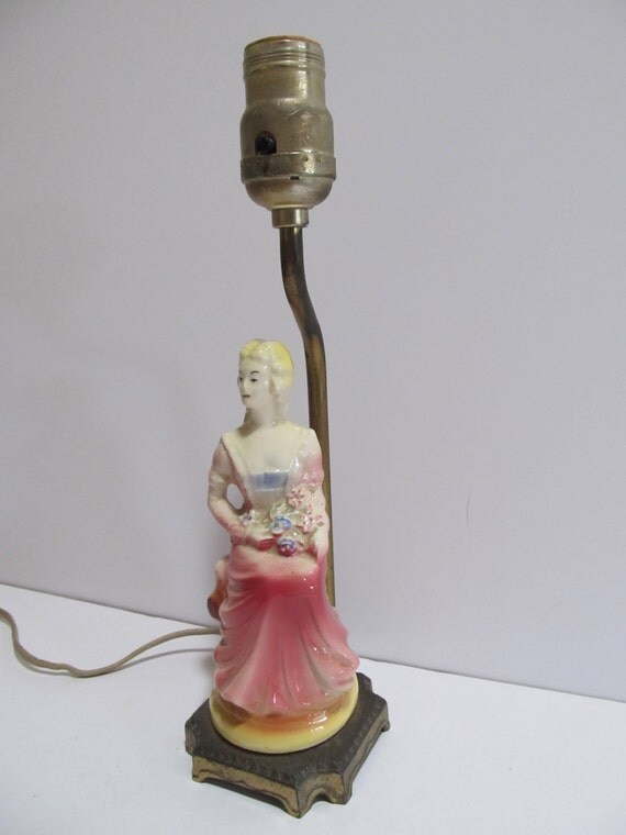 Vintage Figurine Lamp Lamps Vintage Lamps Porcelain Lamps