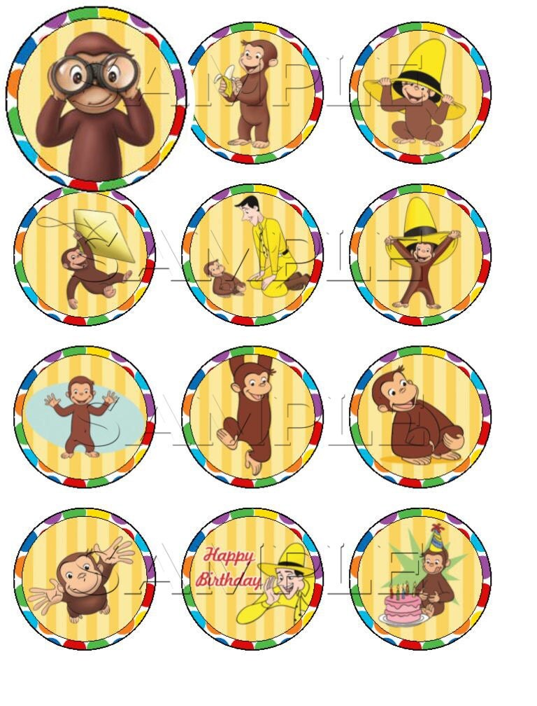 Curious Edible Cupcake Toppers