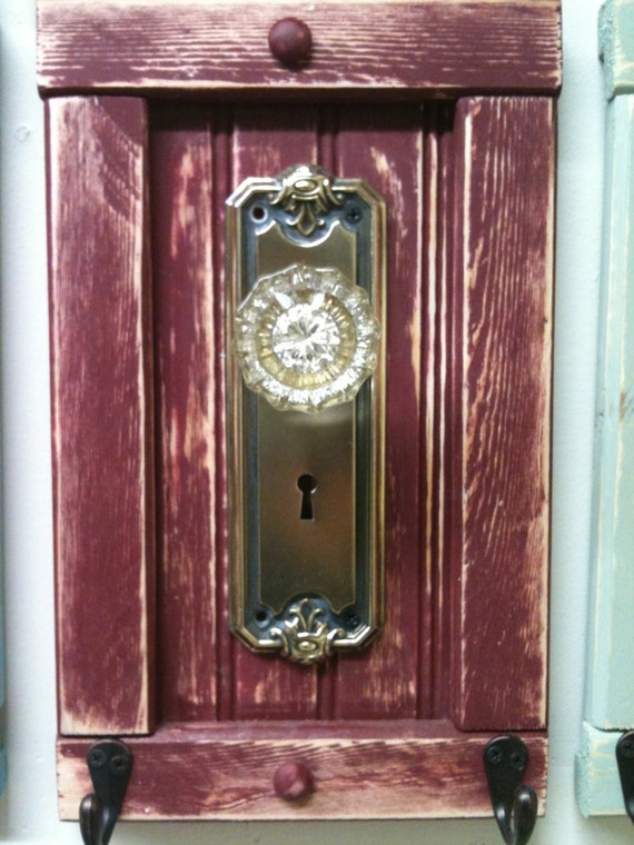 Antique door knob coat rack towel or even by countrycraftsbydebbi