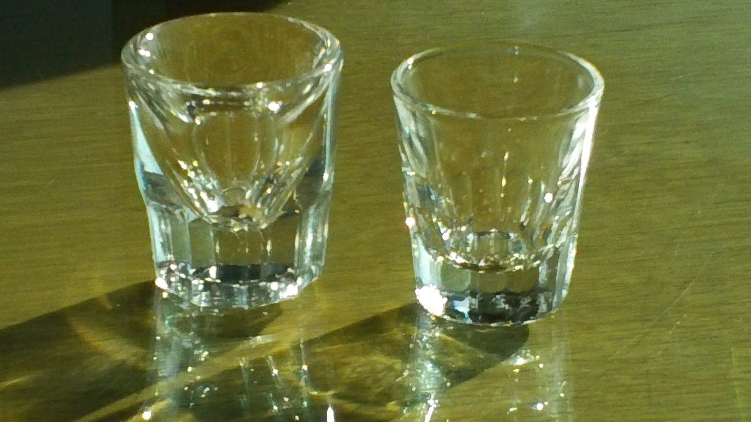 2 Vintage shot glasses by FancyFairySales on Etsy