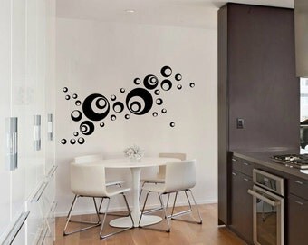 Retro Wall Decal Cute Vinyl Sticker Home abstract by piksyprint