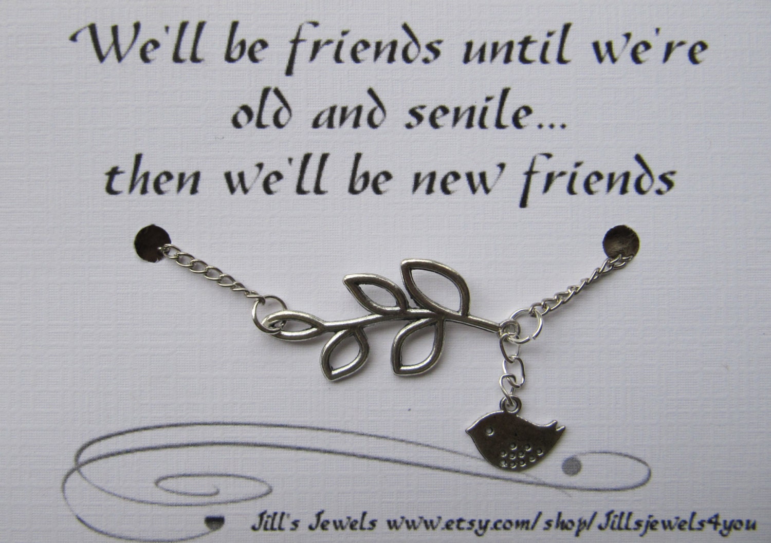Friendship bracelet Funny Best Friend Charm Bracelet with
