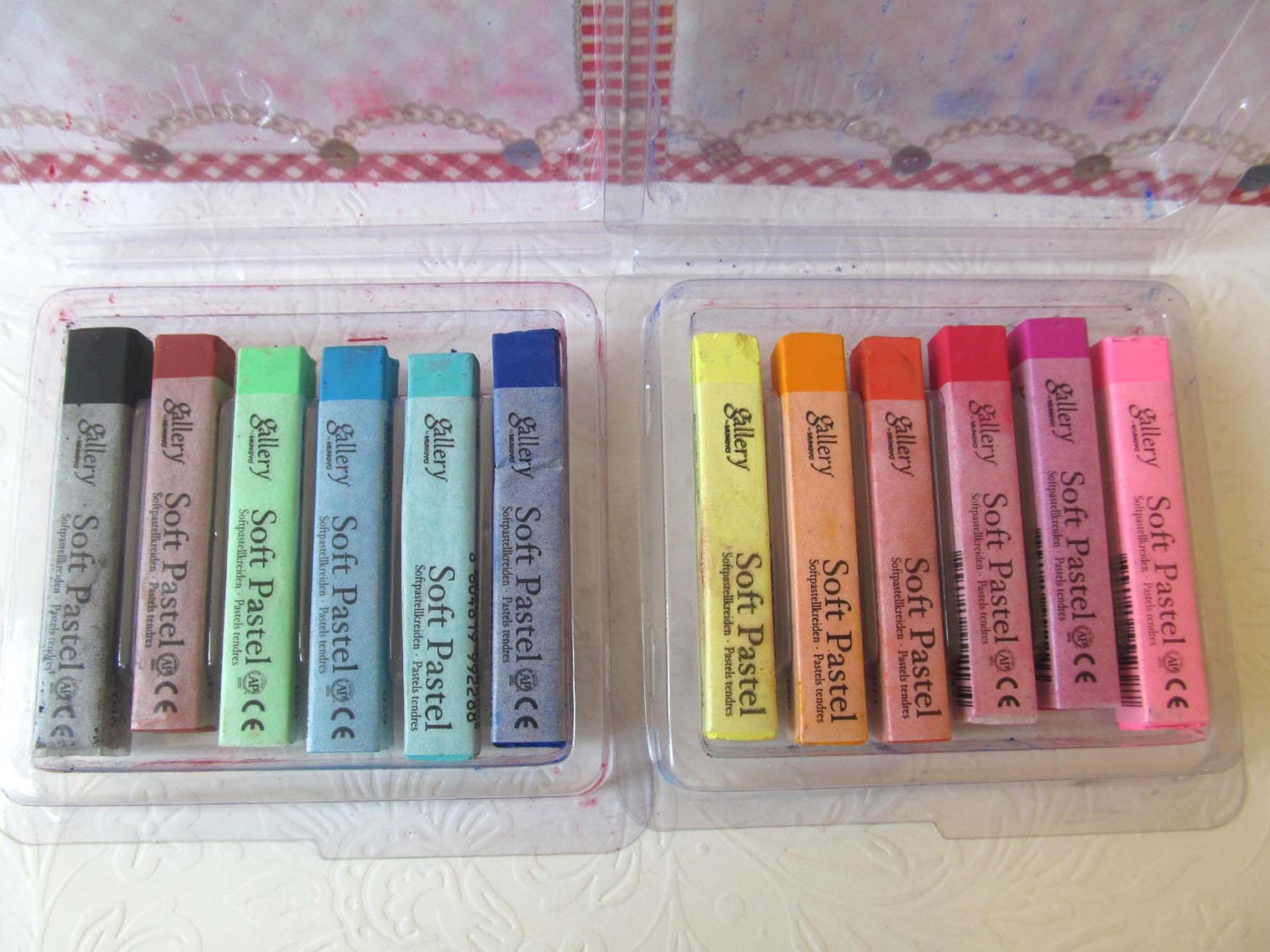 Soft Pastel Chalk 12 Colors Length 6.5cm x 1cm to